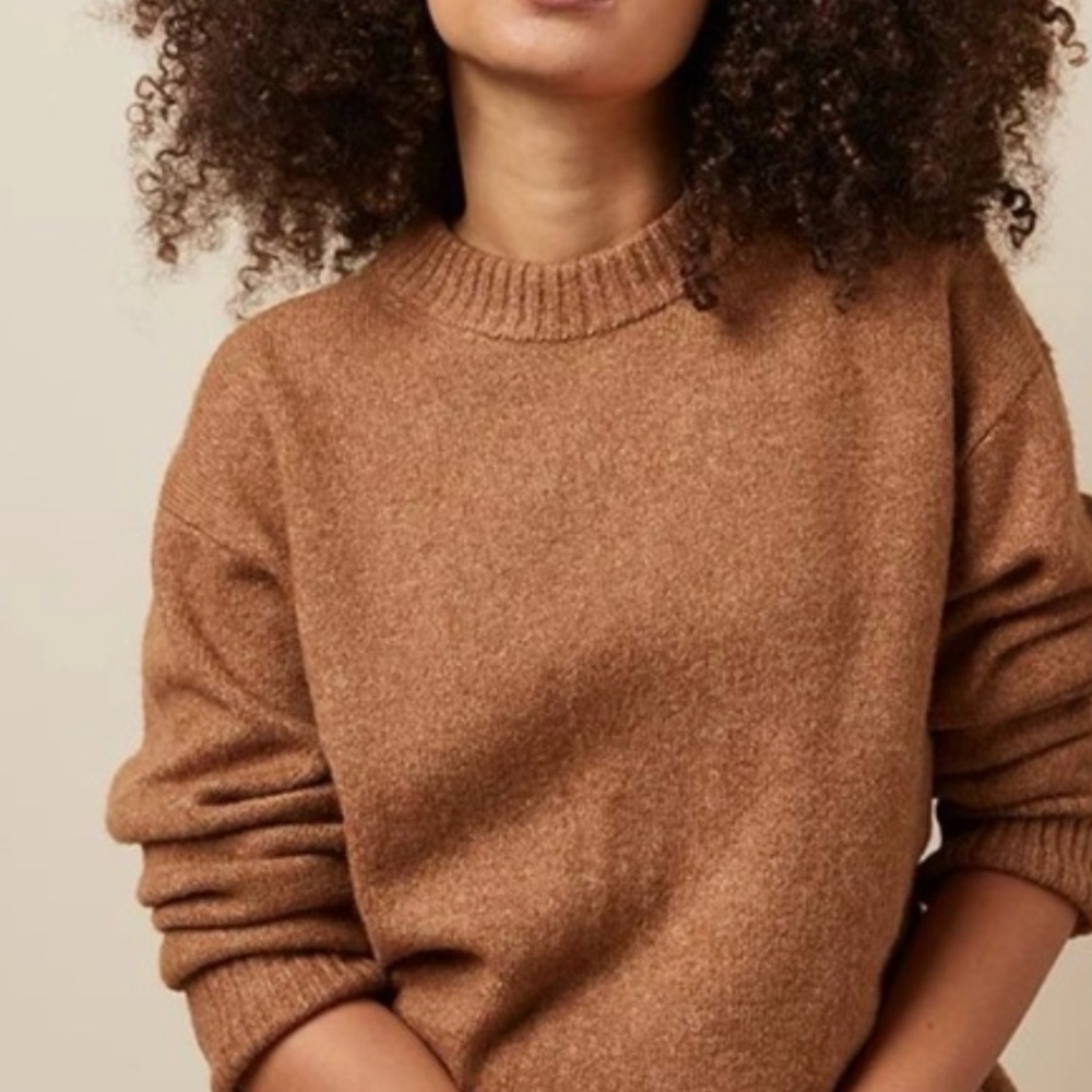 American Eagle Outfitters Brown Crew Neck Sweater
